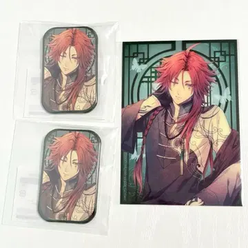 피오피오레의 만종 마루쿠지 양 클리어 브로마이드 직사각형 캔뱃지 3개