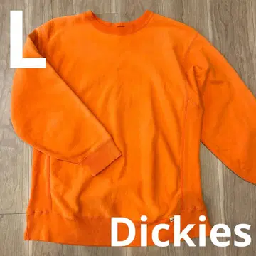 페이드감! 일광화상! Dickies 오렌지 맨투맨 남성용 L