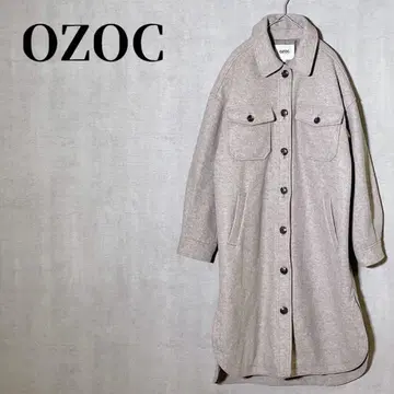 OZOC 멜톤 롱 CPO 코트 대형 포켓 성숙 캐주얼 38(M)
