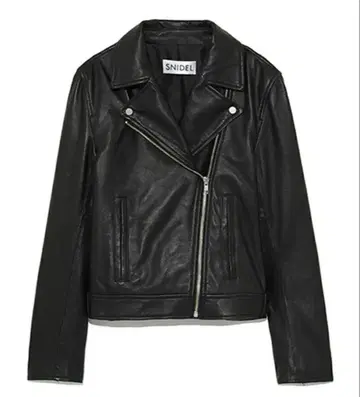SNIDEL 블랙 라이더 자켓