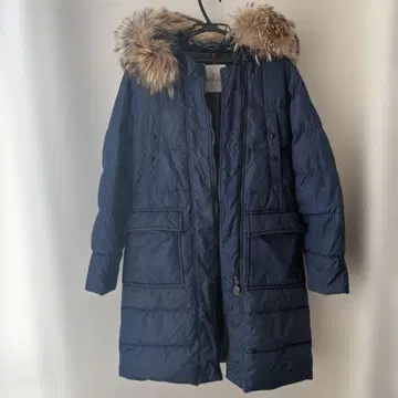 MONCLER 네이비 롱 다운 자켓