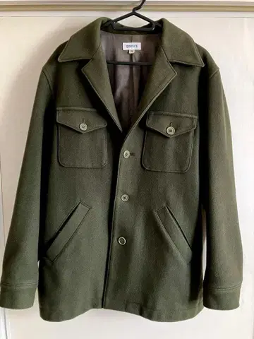 EDIFICE 겨울용 코트 모스그린