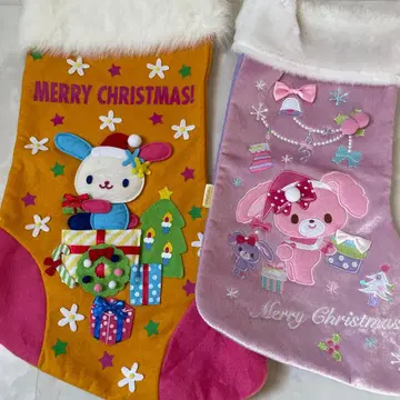 레어 우사하나 모자 꽁지 리본 크리스마스 부츠 펠트 헤이세이 레트로