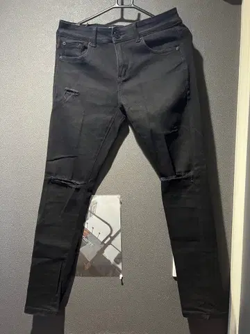 스파크 데님 SPARK DENIM 스키니 팬츠 블랙 black