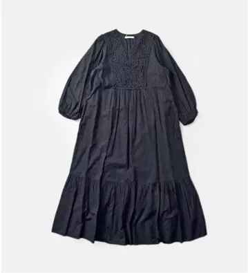 누키테파 코튼 요크 드레스 원피스