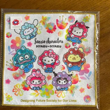 오사카 간사이 엑스포 x 산리오 미야쿠미야쿠 콜라보 손수건 미니 타월