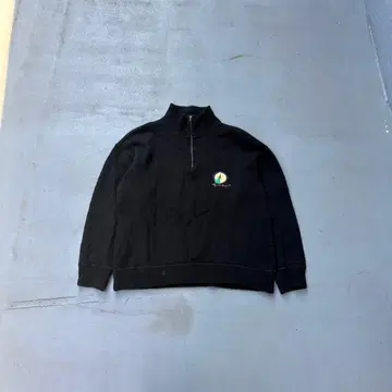 80s Castelbajac 이탈리아제 하프 지퍼 울 니트 스웨터