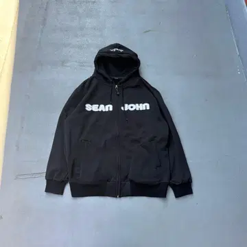 90s Sean john 로고 자수 집업 후드티 BBOY 저지