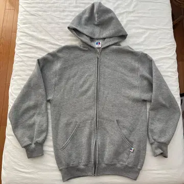 러셀 그레이 집업 후디