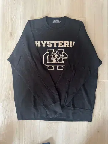 HYSTERIC GLAMOUR 로고 써멀 롱 슬리브 블랙