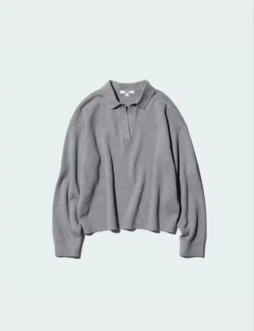 스무스 코튼 릴랙스 폴로 스웨터 UNIQLO