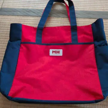 MH 토트백 빨간색과 네이비