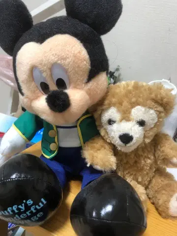 미키마우스 더피 봉제 인형 세트