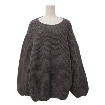 IENA LA BOUCLE 울 니트 스웨터 두꺼운 원단 퍼프 슬리브