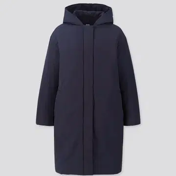 유니클로 하이브리드 다운 코쿤 코트