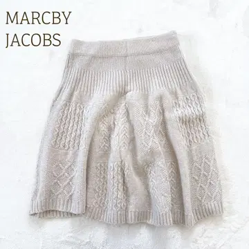 마크제이콥스 [ XS ] 니트 스커트 허리밴딩 편직 무릎 기장