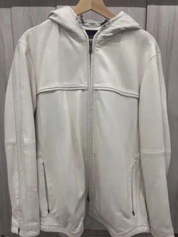 5351 POUR LES HOMMES 천연 가죽 가죽 후드티 자켓