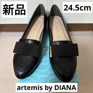 새상품 artemis by DIANA 그로그랭 리본 로퍼 24.5