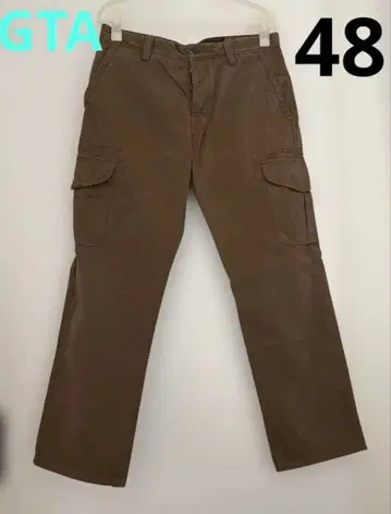 TWISTED GTA 팬츠 48 남성용 카고 팬츠 브라운 루마니아산