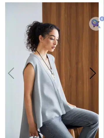 OWAUNO 니트 베스트 그레이 L 미사용 새상품 OWAUNO 2025