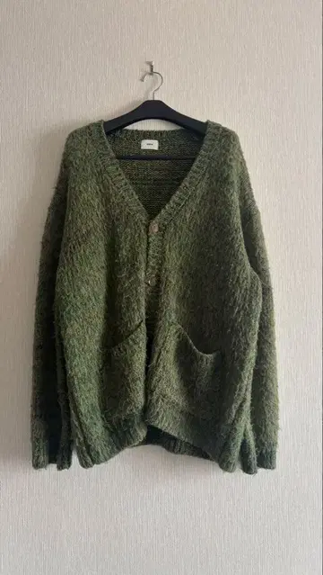 그린 오버 사이즈 가디건