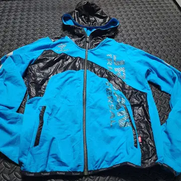 hummel 험멜 후드티 트레이닝 의류 블루 M 사이즈