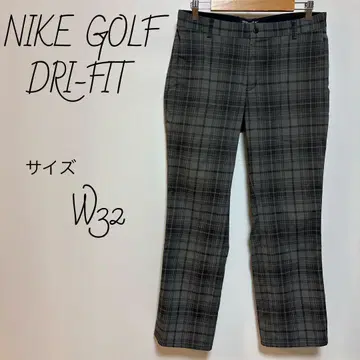나이키 골프 나일론 팬츠 그레이 체크 W32 DRI-FIT