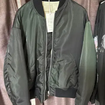 YOKE 그라데이션 프린트 봄버 자켓 플라이트 자켓