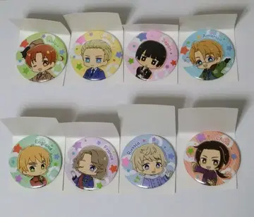 헤타리아 세리아 콜라보 캔뱃지 8개 컴플리트 세트