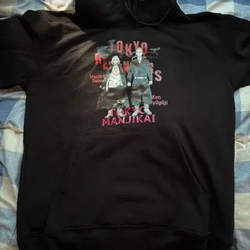 도쿄 리벤저스 후드 부착 스웨트 셔츠