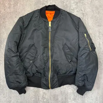 90s DEAD STOCK ALPHA 알파 MA-1 블랙 USA제