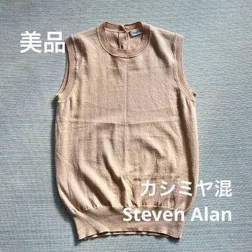 새상품급 Steven Alan 스티븐 앨런 캐시미어 혼방 슬리브리스 니트