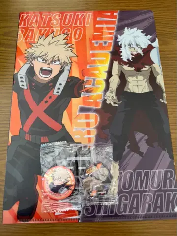 나의 히어로 아카데미아 x 쿠라스시 콜라보 클리어 파일 배지 마그넷 세트