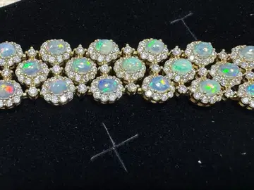 실버 925 오팔 팔찌