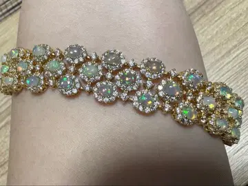 실버 925 오팔 팔찌