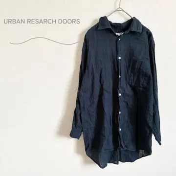 어반 리서치 도어스 7부 소매 카라 부착 셔츠 심플 다용도 일본제