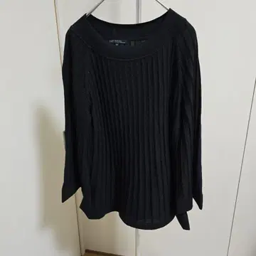 23구 리브 블랙 스웨터 니트 L