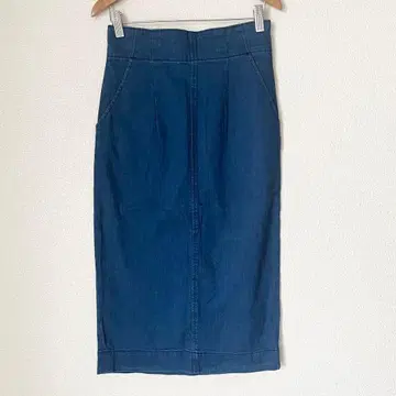 SLY JEANS 스라이진스 스커트 데님 스커트 종아리 기장 데님