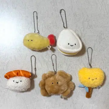 묶음 판매 Qualia 음식계 마스코트 5세트 봉제 인형 가챠가챠