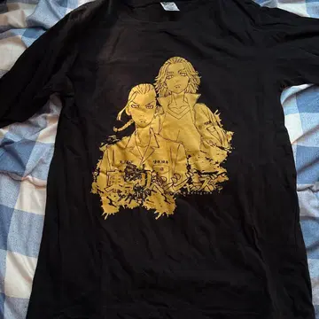 도쿄 리벤저스 캐릭터 블랙 T셔츠