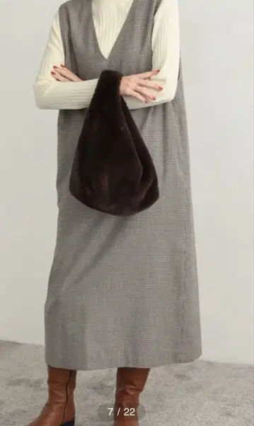 어반 리서치 도어스 스트레이트 라인 오버롤 스커트 원피스