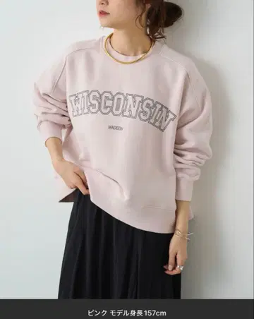 퓨어세신 파일컷 쭈리 로고 프린트 풀오버