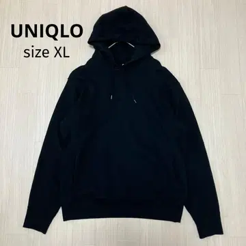 유니클로 맨투맨 풀 후드티 블랙 XL