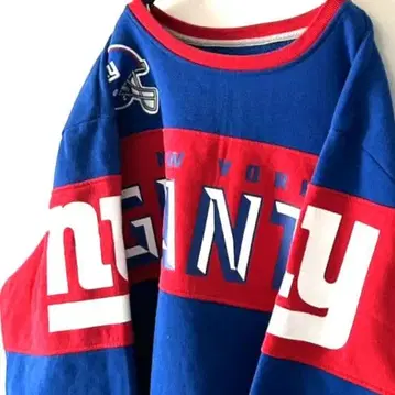 NFL 뉴욕 자이언츠 맨투맨 트레이닝복 2XL 블루 구제 의류