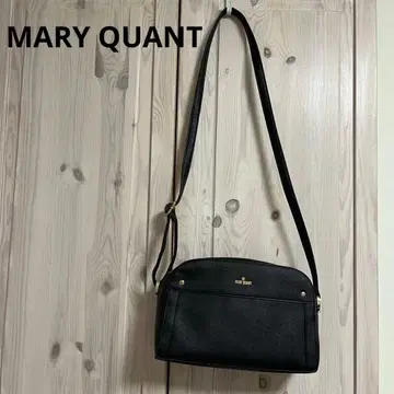 MARY QUANT. 블랙 숄더백 심플한 디자인