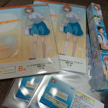 푸른상자 복권 아크릴 스탠드 클리어 파일 포스터 세트