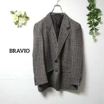 BRAVIO 테일러드 자켓 울 혼방 남성용 M