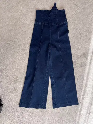 snidel 하이웨스트 와이드 레그 데님