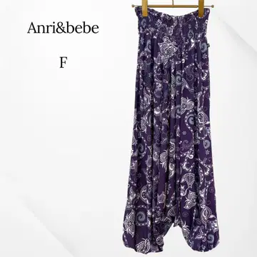 사루엘 팬츠 요가 팬츠 퍼플 올 패턴 화려함 새상품급