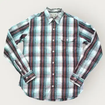 Hang 체크 무늬 긴팔 셔츠 일본제